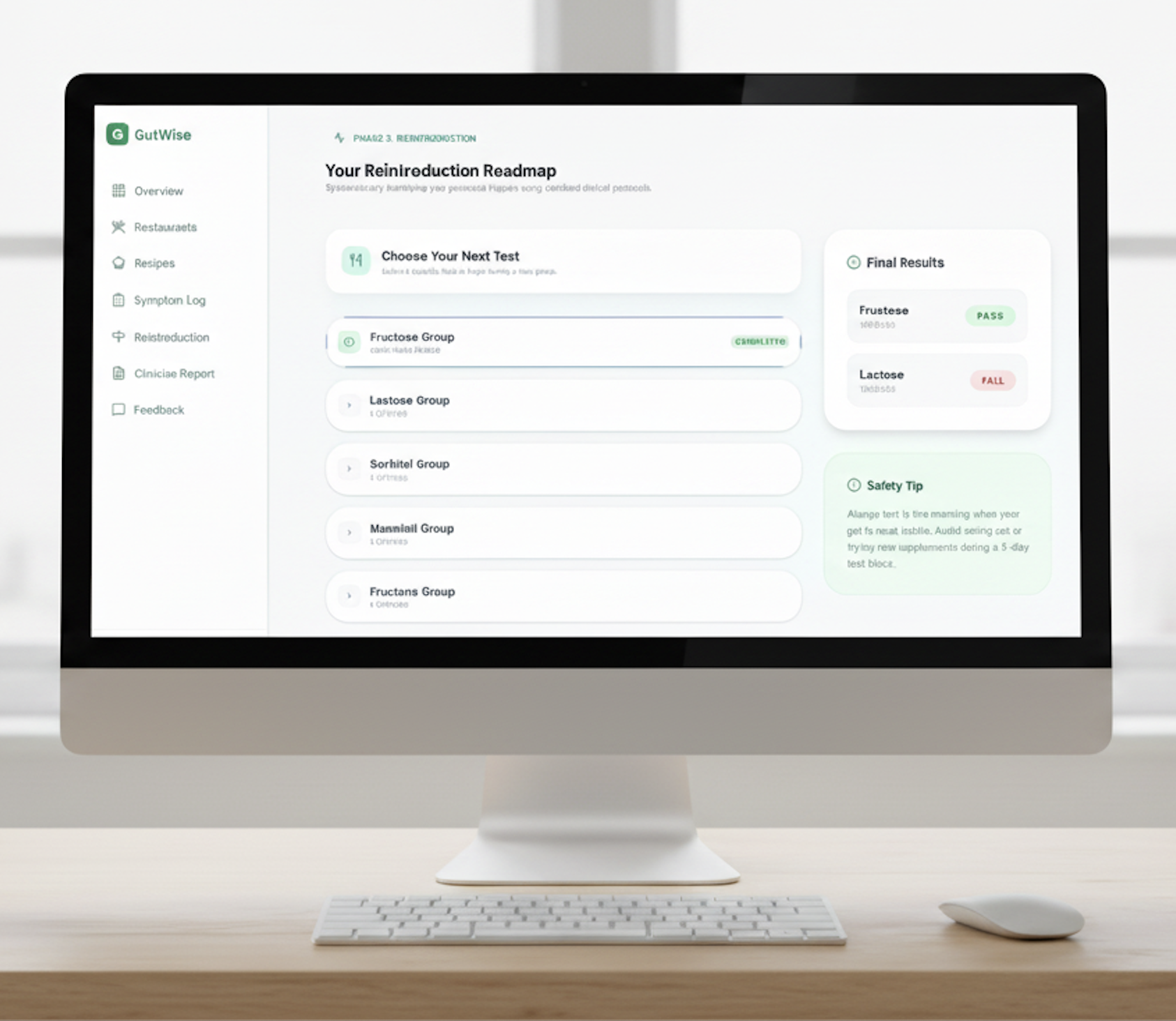 FODMAP reintroduction roadmap showing elimination, reintroduction, and personalization phases